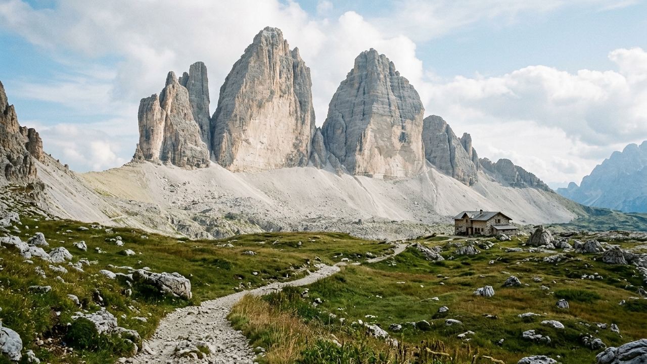 eight nights on foot, bags moved by road, dinner at seven